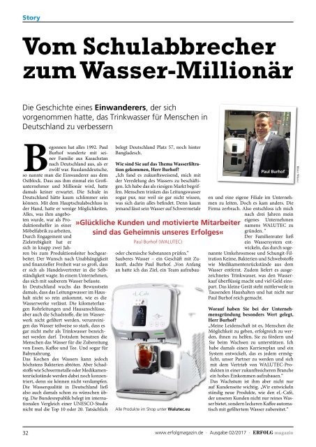 Erfolg Magazin, Ausgabe 2/2017