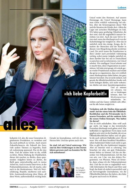 Erfolg Magazin, Ausgabe 2/2017
