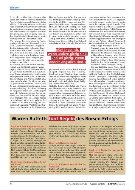 Erfolg Magazin, Ausgabe 2/2017