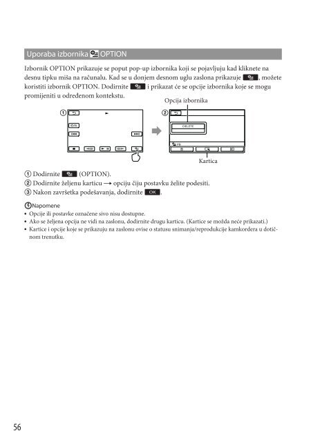 Sony DCR-SX53E - DCR-SX53E Mode d'emploi Croate