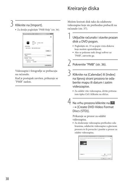 Sony DCR-SX53E - DCR-SX53E Mode d'emploi Croate