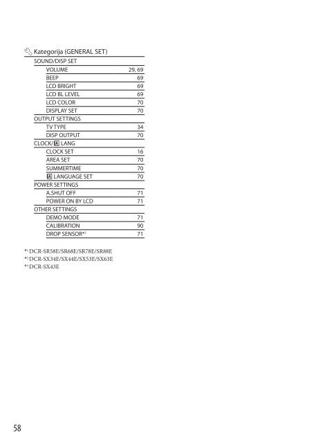 Sony DCR-SX53E - DCR-SX53E Mode d'emploi Croate