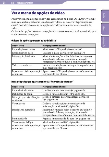 Sony NWZ-E435F - NWZ-E435F Consignes d&rsquo;utilisation Portugais