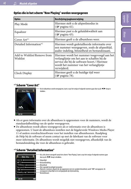 Sony NWZ-E435F - NWZ-E435F Consignes d&rsquo;utilisation N&eacute;erlandais