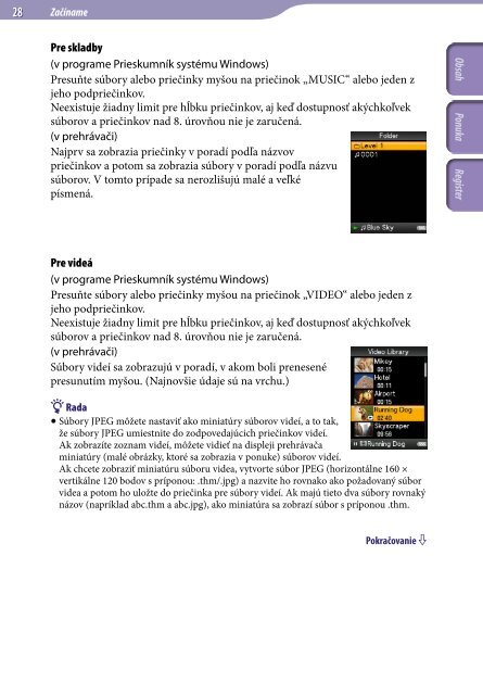Sony NWZ-E435F - NWZ-E435F Consignes d&rsquo;utilisation Slovaque