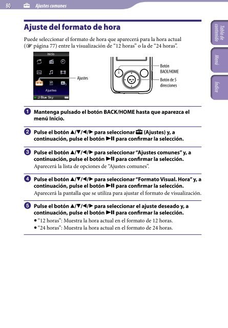 Sony NWZ-E435F - NWZ-E435F Consignes d&rsquo;utilisation Espagnol