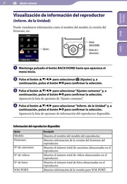 Sony NWZ-E435F - NWZ-E435F Consignes d&rsquo;utilisation Espagnol