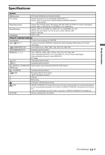 Sony KDL-46HX803 - KDL-46HX803 Mode d'emploi Espagnol