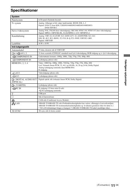 Sony KDL-46HX803 - KDL-46HX803 Mode d'emploi Espagnol