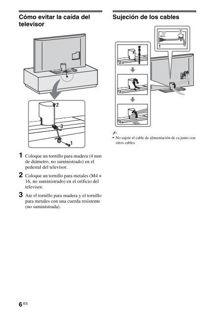 Sony KDL-46HX803 - KDL-46HX803 Mode d'emploi Espagnol