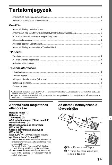 Sony KDL-46HX803 - KDL-46HX803 Mode d'emploi Espagnol