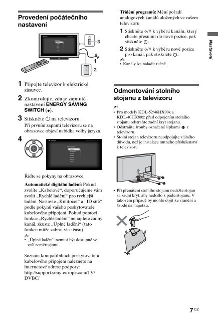 Sony KDL-46HX803 - KDL-46HX803 Consignes d&rsquo;utilisation Slovaque