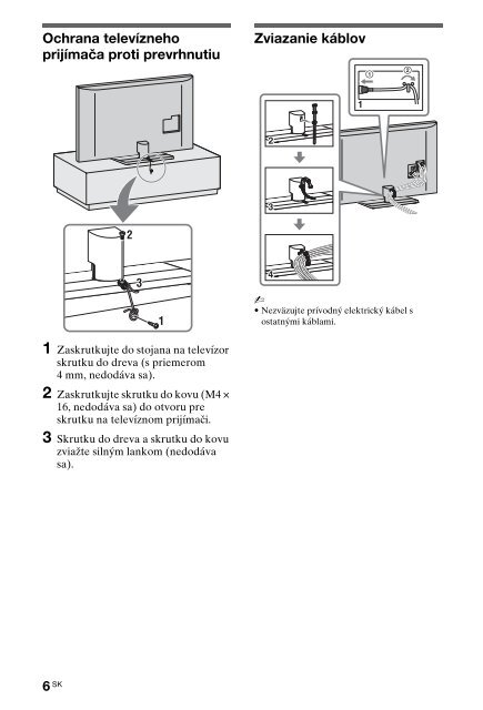 Sony KDL-46HX803 - KDL-46HX803 Consignes d&rsquo;utilisation Slovaque