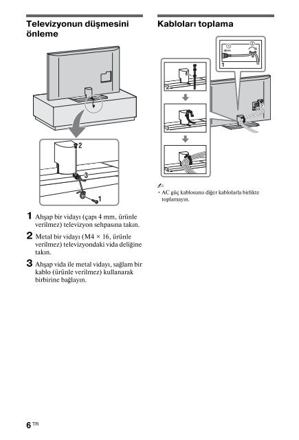 Sony KDL-46HX803 - KDL-46HX803 Consignes d&rsquo;utilisation Danois