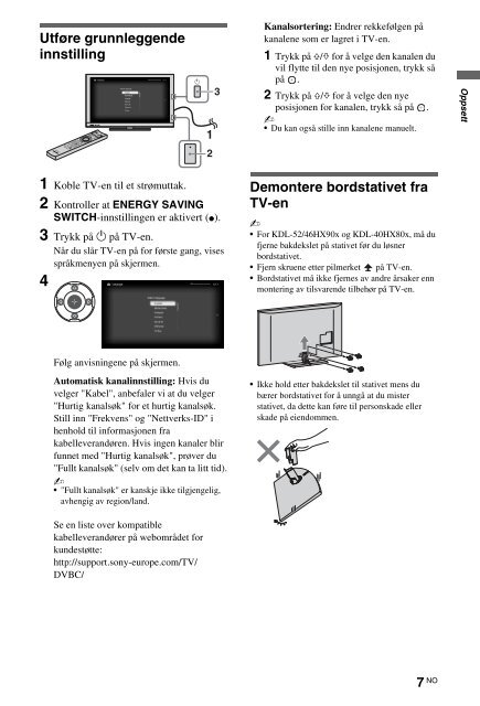 Sony KDL-46HX803 - KDL-46HX803 Consignes d&rsquo;utilisation Danois