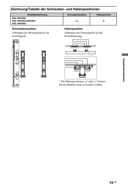 Sony KDL-46HX803 - KDL-46HX803 Mode d'emploi Polonais