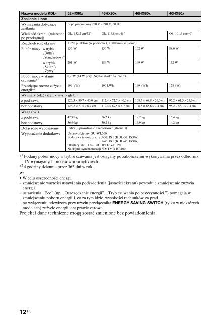 Sony KDL-46HX803 - KDL-46HX803 Consignes d&rsquo;utilisation Hongrois