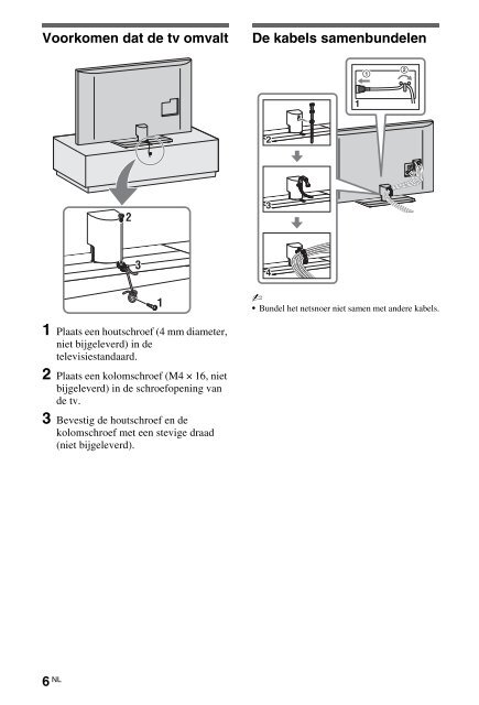 Sony KDL-46HX803 - KDL-46HX803 Mode d'emploi N&eacute;erlandais