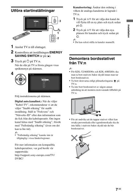 Sony KDL-46HX803 - KDL-46HX803 Mode d'emploi Norv&eacute;gien