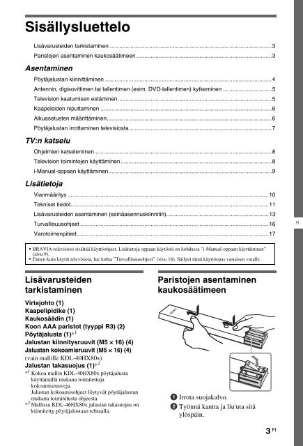 Sony KDL-46HX803 - KDL-46HX803 Mode d'emploi Slovaque