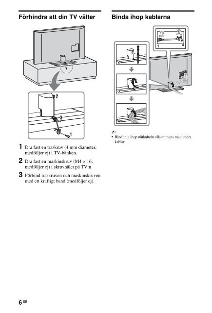 Sony KDL-46HX803 - KDL-46HX803 Consignes d&rsquo;utilisation Norv&eacute;gien