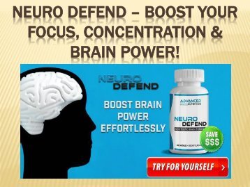 Neuro Defend - Boost Your Energy Level & Cognitive Function