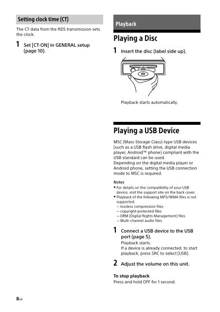 Sony CDX-G1001U - CDX-G1001U Consignes d&rsquo;utilisation N&eacute;erlandais