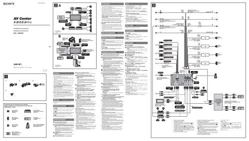 Sony XAV-W1 - XAV-W1 Guide d'installation Espagnol
