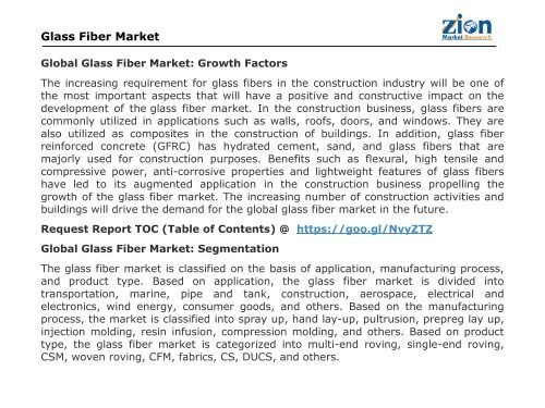 Global Glass Fiber Market, 2016–2024