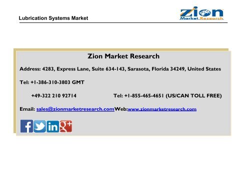 Global Lubrication Systems Market, 2016–2024