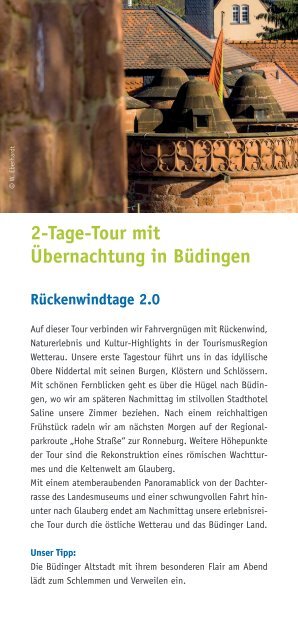 E-Bike Touren in der Wetterau