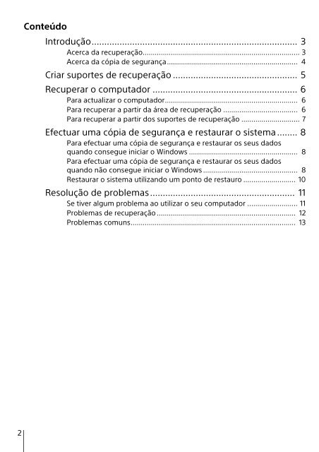 Sony SVE1512M1E - SVE1512M1E Guide de d&eacute;pannage Portugais