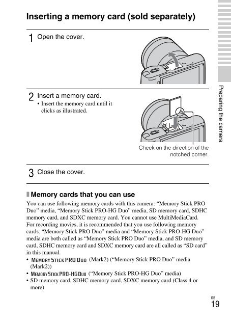 Sony NEX-C3A - NEX-C3A Consignes d&rsquo;utilisation Anglais