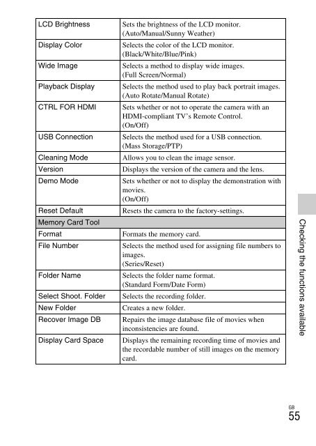 Sony NEX-C3A - NEX-C3A Consignes d&rsquo;utilisation Anglais