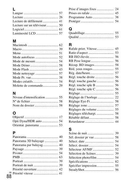 Sony NEX-C3A - NEX-C3A Consignes d&rsquo;utilisation