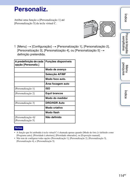 Sony NEX-C3A - NEX-C3A Consignes d&rsquo;utilisation Portugais