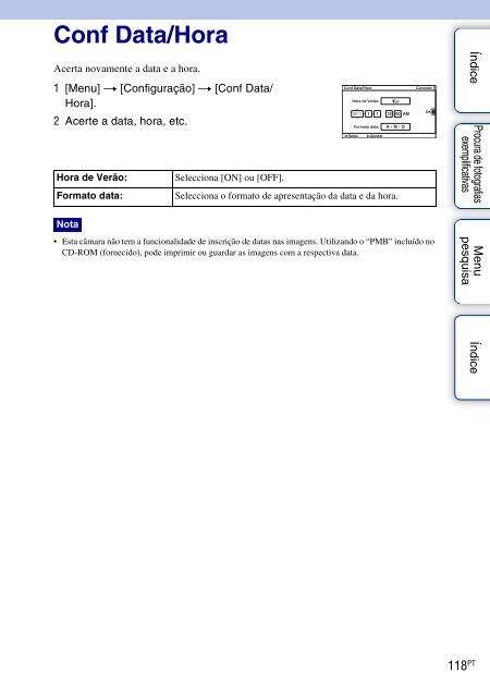 Sony NEX-C3A - NEX-C3A Consignes d&rsquo;utilisation Portugais