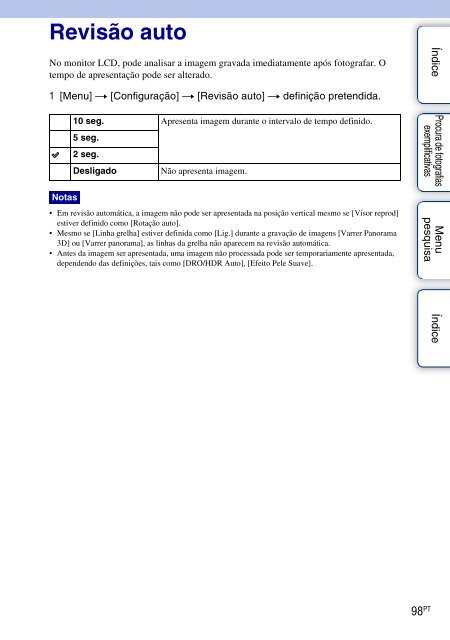 Sony NEX-C3A - NEX-C3A Consignes d&rsquo;utilisation Portugais