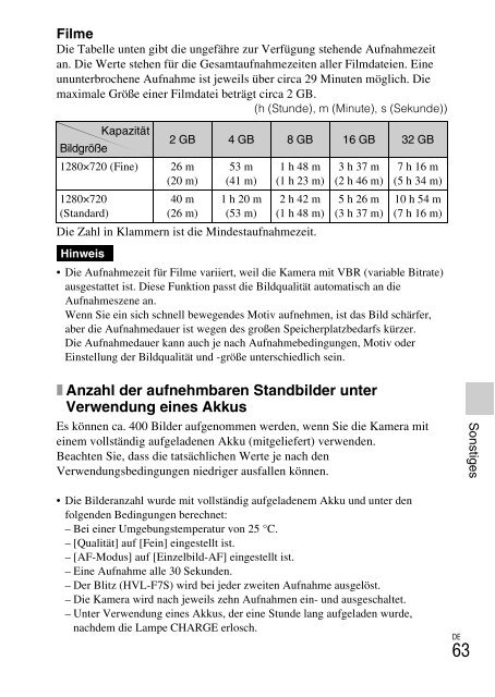 Sony NEX-C3A - NEX-C3A Consignes d&rsquo;utilisation Allemand