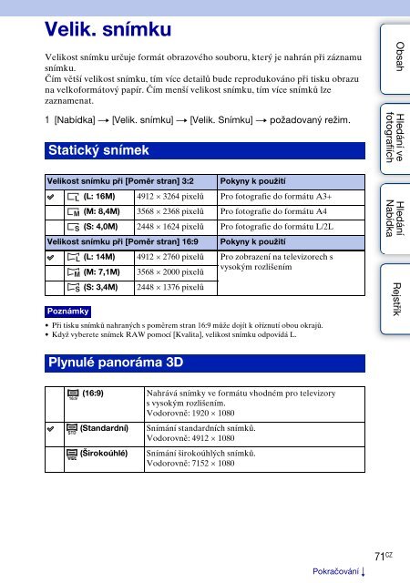 Sony NEX-C3A - NEX-C3A Consignes d&rsquo;utilisation Tch&egrave;que