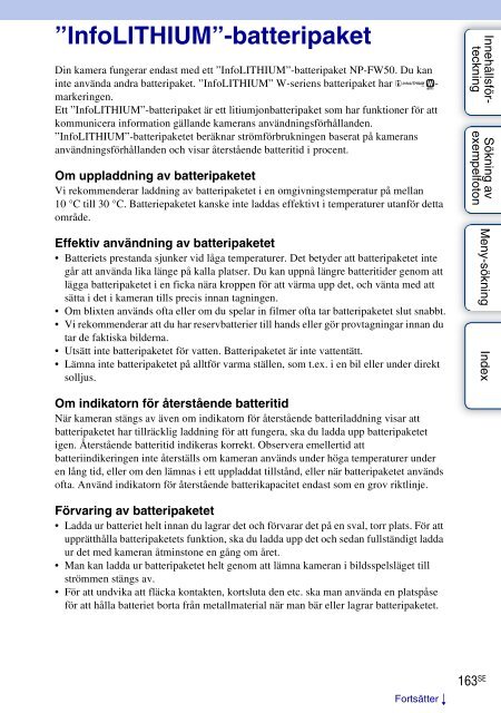 Sony NEX-C3A - NEX-C3A Consignes d&rsquo;utilisation Su&eacute;dois