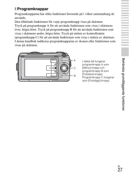 Sony NEX-C3A - NEX-C3A Consignes d&rsquo;utilisation Su&eacute;dois