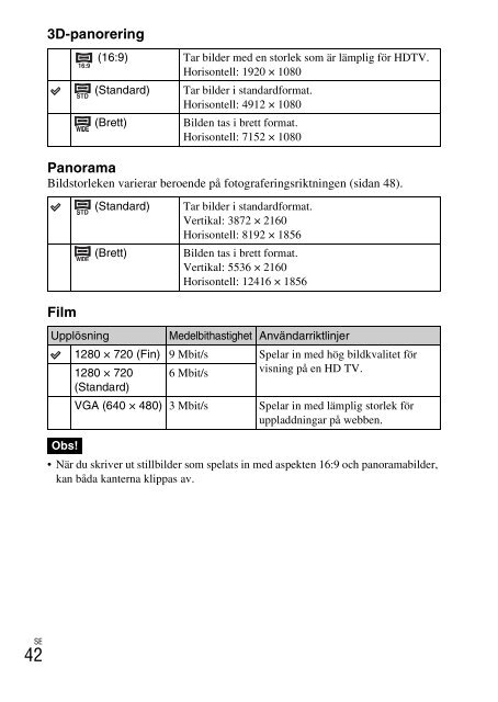 Sony NEX-C3A - NEX-C3A Consignes d&rsquo;utilisation Su&eacute;dois