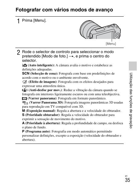 Sony NEX-C3A - NEX-C3A Consignes d&rsquo;utilisation Espagnol