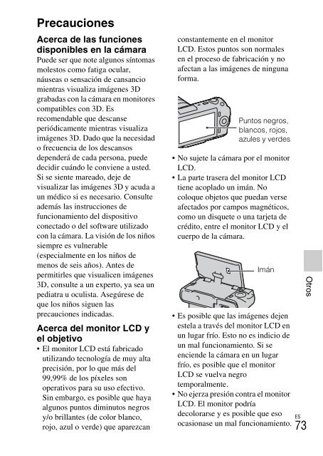 Sony NEX-C3A - NEX-C3A Consignes d&rsquo;utilisation Espagnol