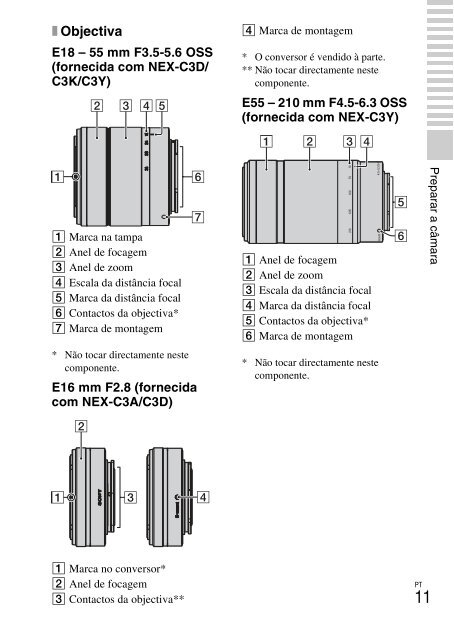 Sony NEX-C3A - NEX-C3A Consignes d&rsquo;utilisation Espagnol