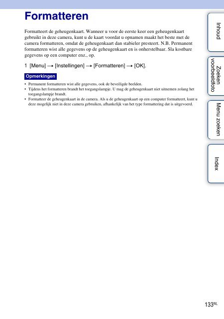 Sony NEX-C3A - NEX-C3A Consignes d&rsquo;utilisation N&eacute;erlandais