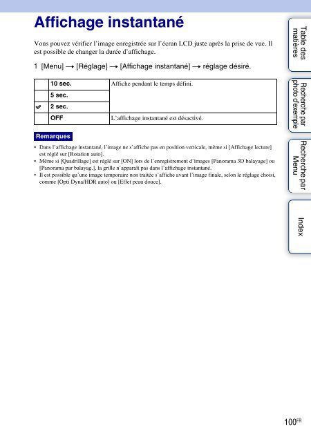 Sony NEX-C3A - NEX-C3A Consignes d&rsquo;utilisation