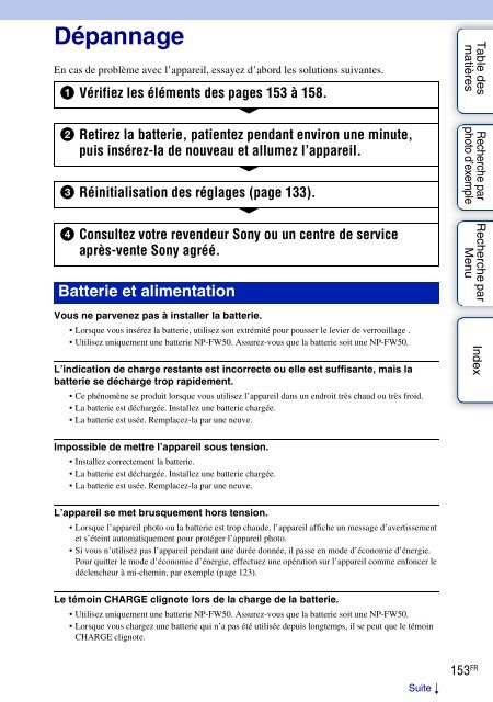 Sony NEX-C3A - NEX-C3A Consignes d&rsquo;utilisation