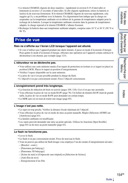 Sony NEX-C3A - NEX-C3A Consignes d&rsquo;utilisation